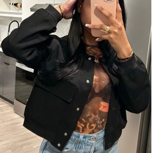 Black Bomber Jacket